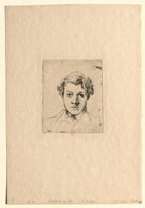Porträtt av konstnärens bror (René Degas) av Edgar Degas