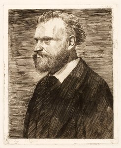 Porträtt av Edouard Manet, pub. 1864. av Edgar Degas