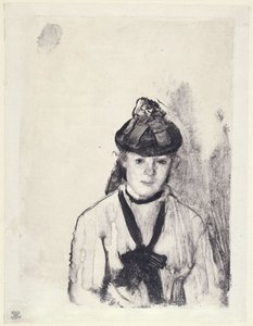 Porträtt av Ellen Andrée av Edgar Degas