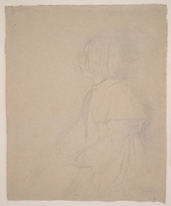 Porträtt av Giulia Bellelli, 1858-9 (grafit) av Edgar Degas
