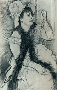 Porträtt av Madame X, c1800-talet av Edgar Degas