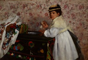 Porträtt av fröken Hortense Valpinçon av Edgar Degas