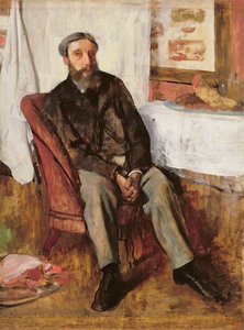 Porträtt av en man, ca 1866 av Edgar Degas