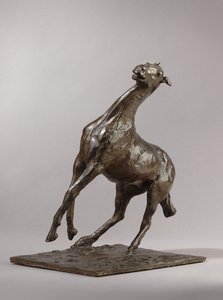 Uppfödningshäst, modellerad c.1870-tal, gjuten 1919-21 av Edgar Degas