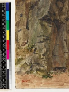 Stenar vid Bagnoles-De-L"Orne, före 1917 av Edgar Degas