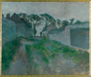 Bygatan Saint Valery Sur-Somme av Edgar Degas