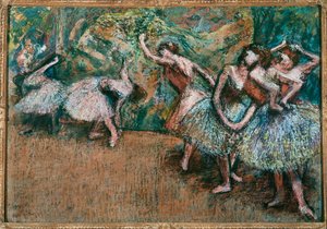 Scen ur en balett (pastell på kartong) av Edgar Degas