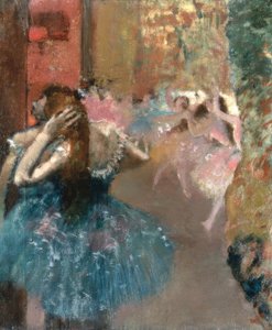 Balett scen av Edgar Degas