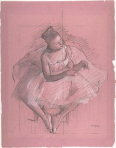 Sittande dansare av Edgar Degas