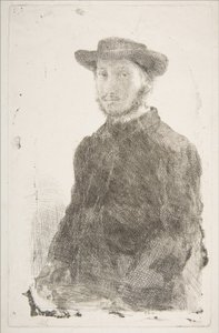 Självporträtt av Edgar Degas