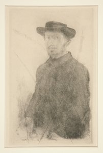 Självporträtt, 1857 av Edgar Degas