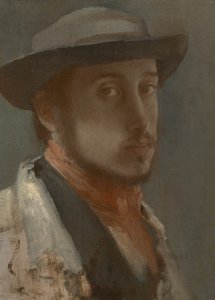 Självporträtt, c.1857?-58 av Edgar Degas