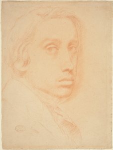 Självporträtt, ca. 1855. av Edgar Degas