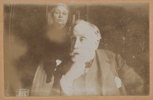 [Självporträtt med Zoé Closier] av Edgar Degas
