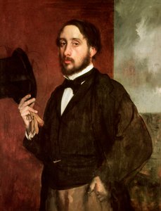 Självporträtt, ca 1862 (olja på duk) av Edgar Degas
