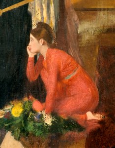 Semiramis Building Babylon ofullbordat, detalj, 1860-1862 av Edgar Degas
