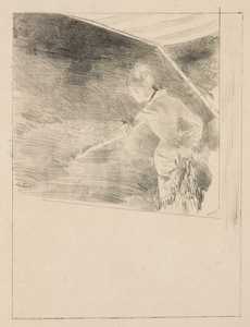 Sångerska på Café-konsert av Edgar Degas