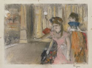 Sångare på scenen av Edgar Degas