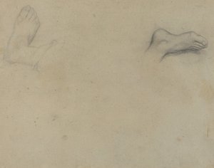 Studier av fötter [verso] av Edgar Degas