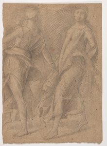 Studie efter Andrea Mantegna, "Parnassus", c.1854-56 av Edgar Degas