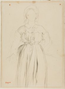 Studie till ett porträtt av Marguérite de Gas av Edgar Degas