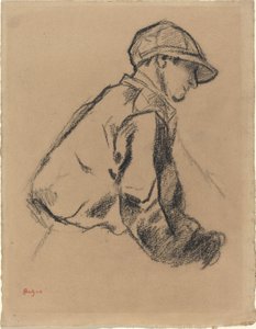 Studie av en jockey av Edgar Degas