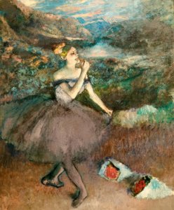 Dansare med buketter av Edgar Degas