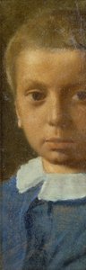 Barnet i blått; Barnet i blått, ca 1853-54 av Edgar Degas