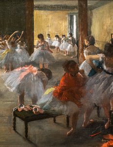 Dansklassen (detalj). 1873. Olja på duk. av Edgar Degas