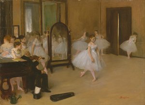 Den dansande klassen, ca 1871 (olja på duk) av Edgar Degas