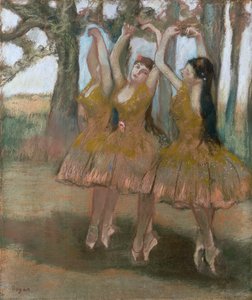 Den grekiska dansen, ca 1881 av Edgar Degas