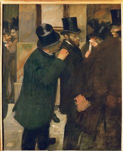 The Paris Stock Exchang (olja på duk) av Edgar Degas
