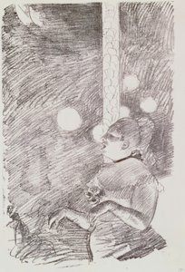 Hundens sång, 1876-77 av Edgar Degas