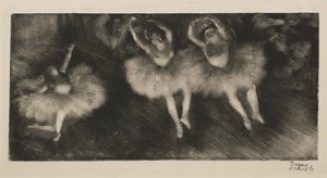Tre balettdansare, ca 1878 av Edgar Degas