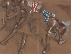 Tre dansare vilar, ca 1880 av Edgar Degas
