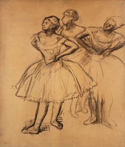 Tre dansare; tre dansare, av Edgar Degas