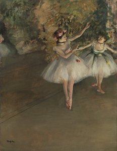 Två dansare på en scen, ca 1874 av Edgar Degas