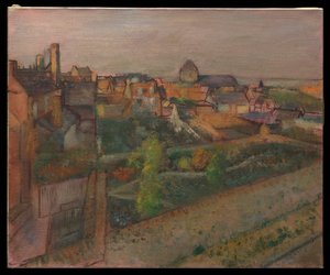 Utsikt över Saint-Valéry-sur-Somme av Edgar Degas