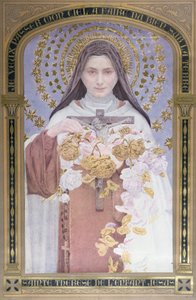 Heliga Therese av Lisieux (1873-97) 1928 (akvarell på papper)