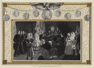Hennes Majestät Drottningen besöker Napoleon I:s grav i Invalides, Paris, 1855 av Edgar Melville Ward