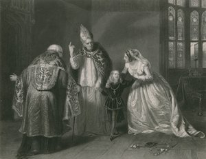 Drottning Elizabeth och hertigen av York, kung Richard III