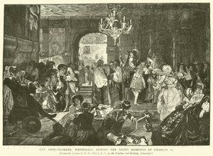 Ante-Chamber, Whitehall, under Karl II:s döende ögonblick