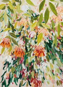 Abstrakt blomsterträdgård