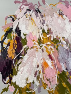 Livfulla abstrakta blommor av Edie