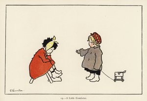 En liten tröstare (färg litho) av Edith Farmiloe