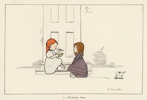 Fortunate Anna (färg litho) av Edith Farmiloe