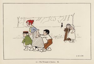 Rättvisans triumf II (färg litho) av Edith Farmiloe