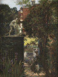Trädgården i Alma-Tademas hus, 1911