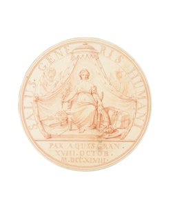 Freden i Aix-la-Chapelle, 1748 av Edmé Bouchardon