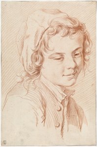 En pojkes huvud av Edmé Bouchardon